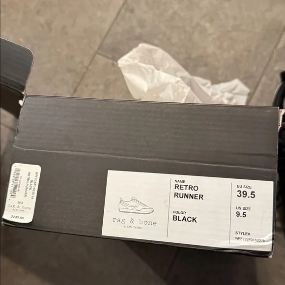 rag and bone  Retrohost pickx Running sneaker in black and white - Picture 7 of 15